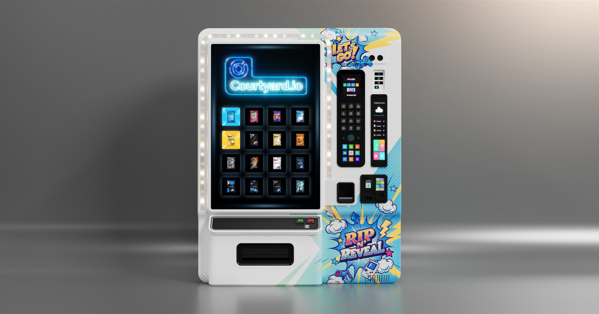 Illustrative example of courtyard vending machine