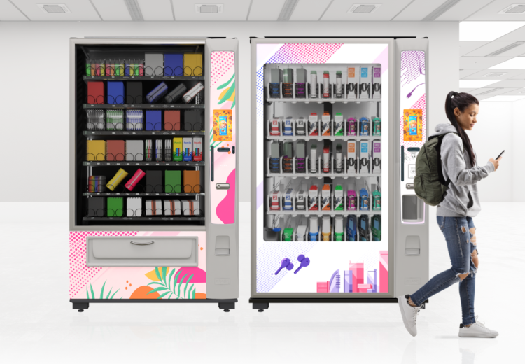 Illustrative example of crane vending machines