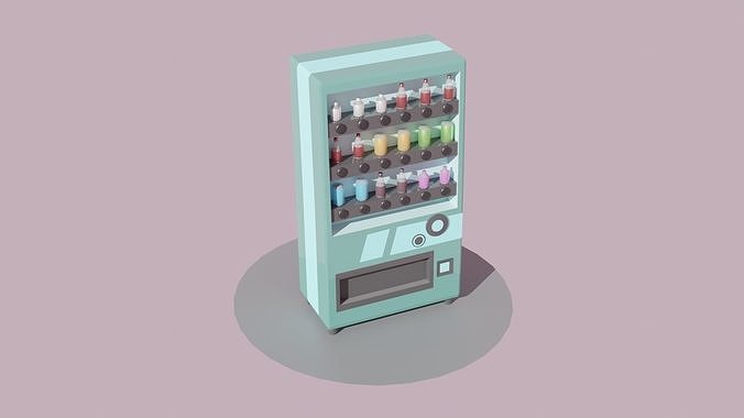 Illustrative example of cute vending machine