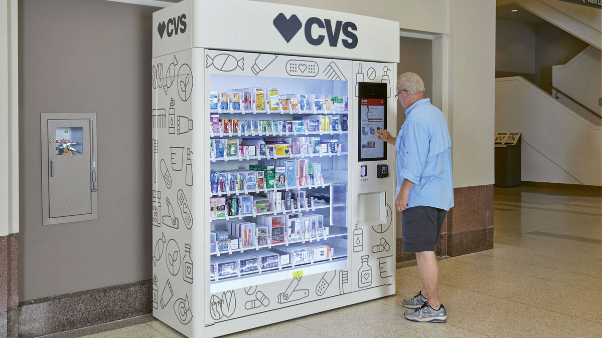 Illustrative example of cvs pharmacy vending machine