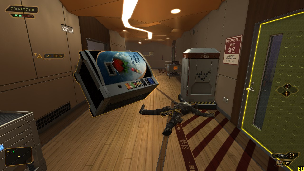 Illustrative example of death by vending machine