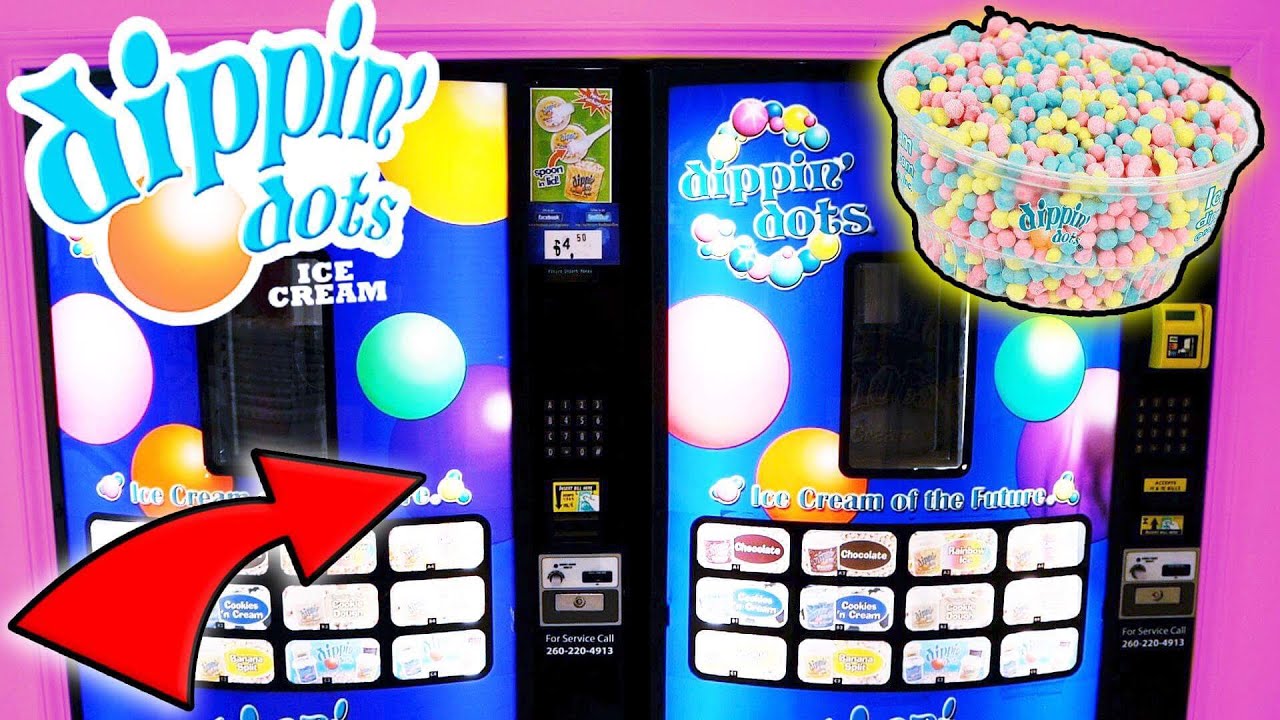 Illustrative example of dippin dots vending machine