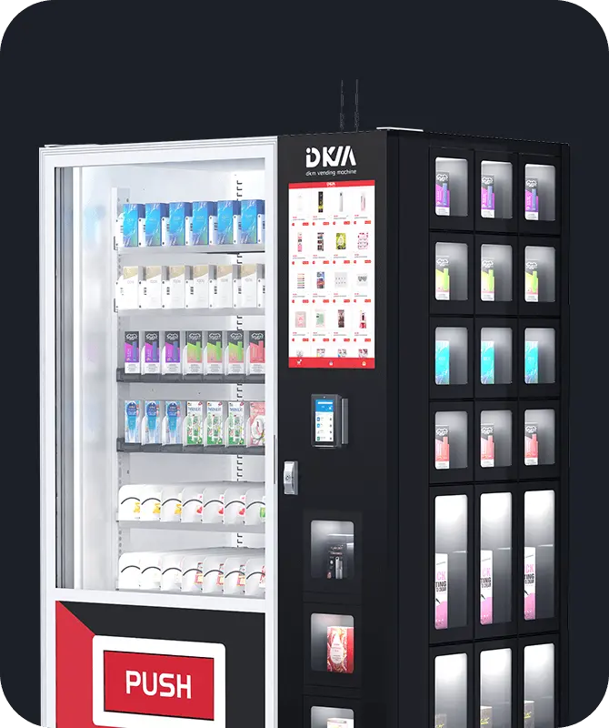 Illustrative example of dkm vending machine