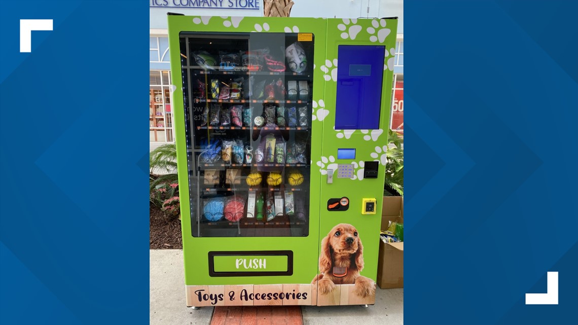 Illustrative example of dog vending machine