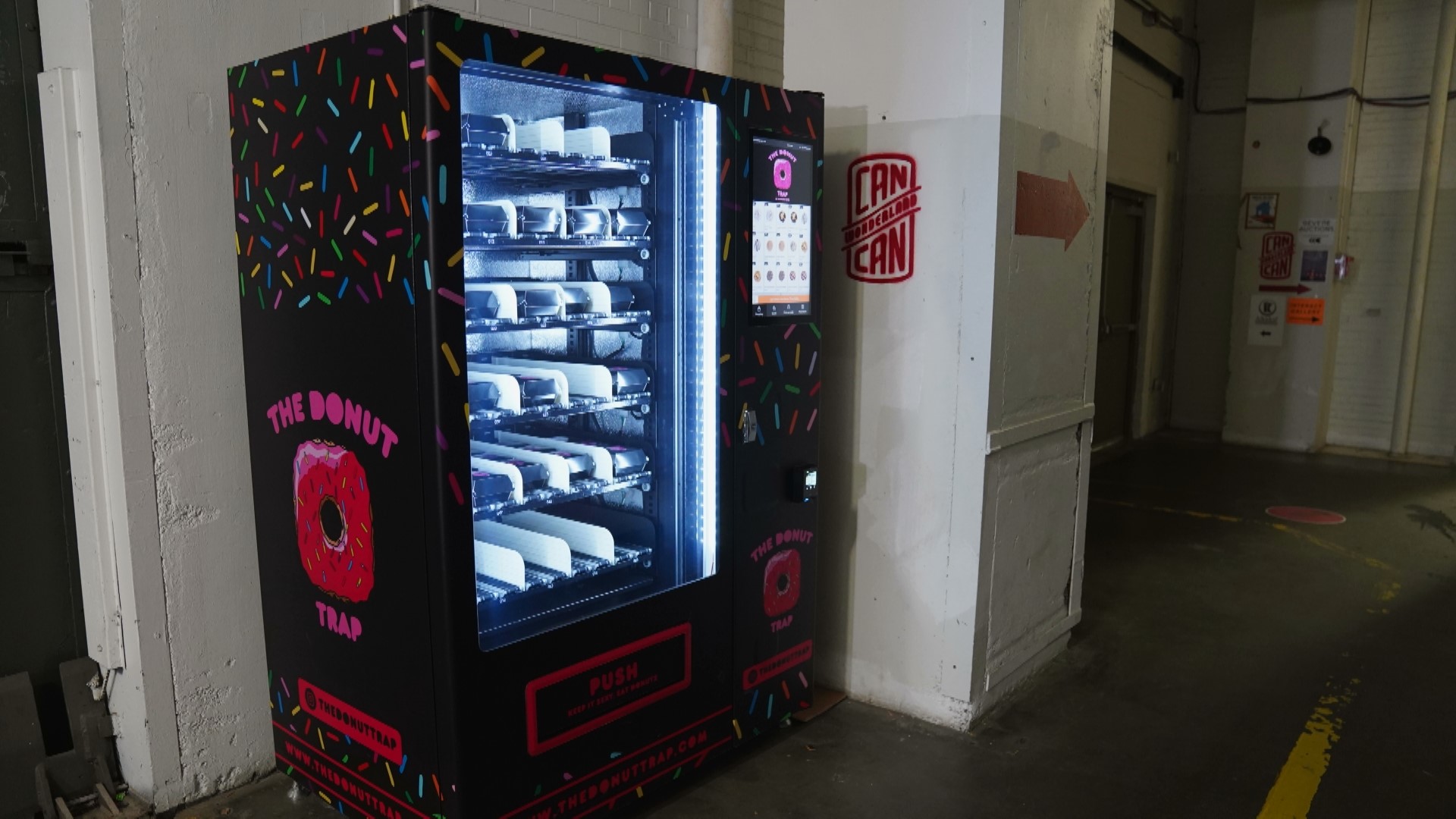 Illustrative example of donut vending machine