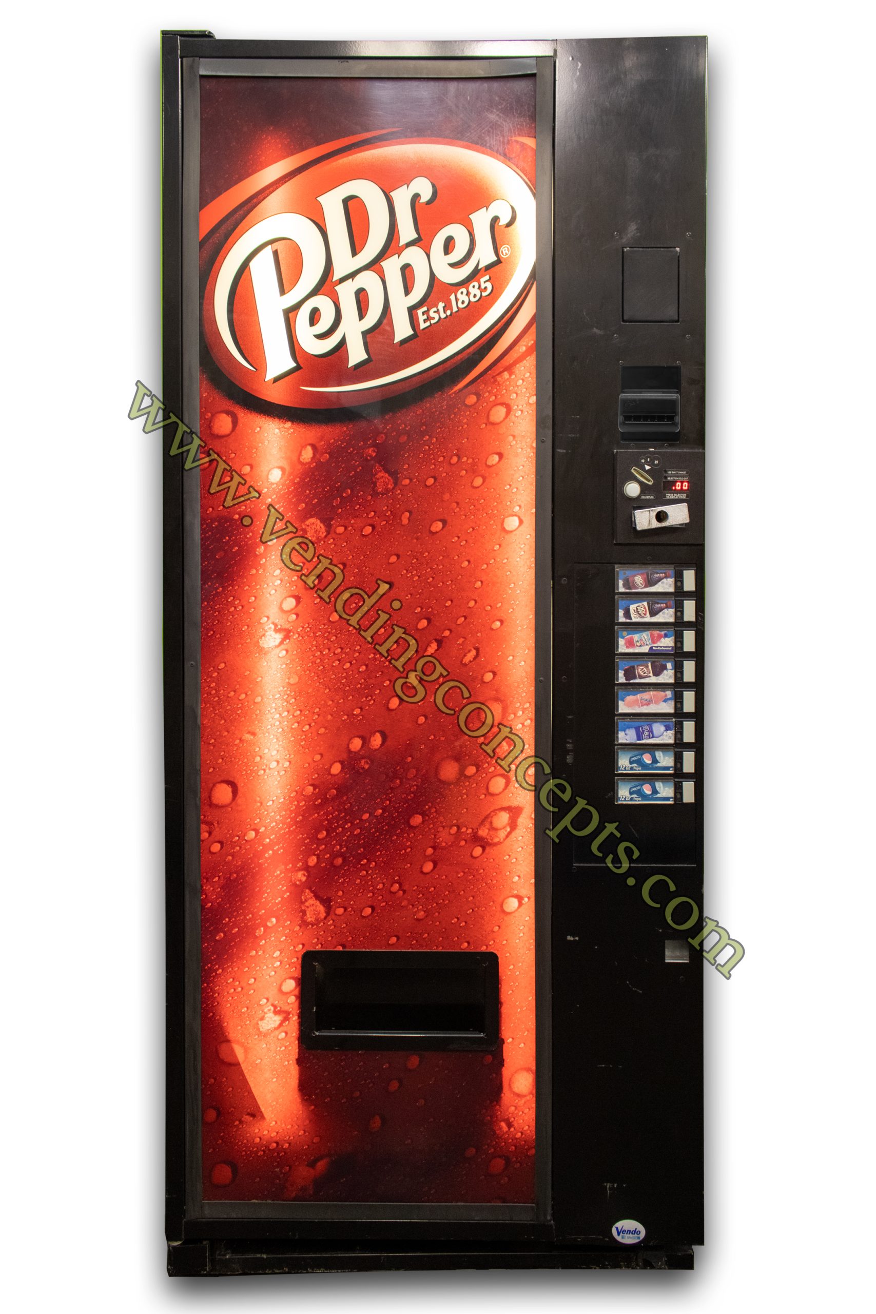 Illustrative example of dr pepper vending machine