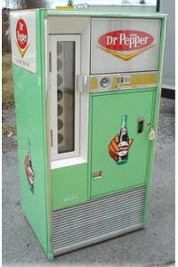 Illustrative example of dr pepper vending machine
