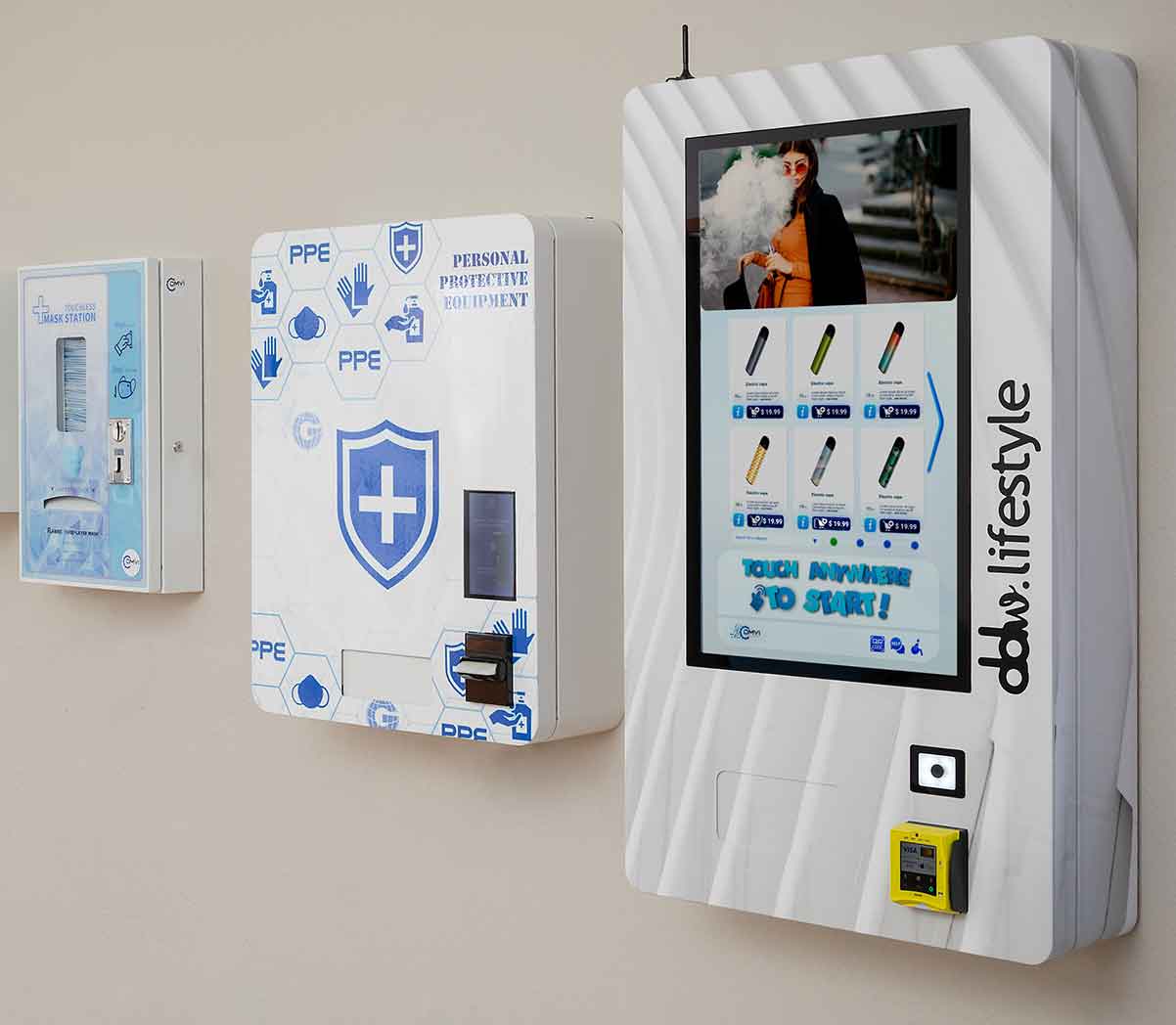 Illustrative example of e cig vending machine