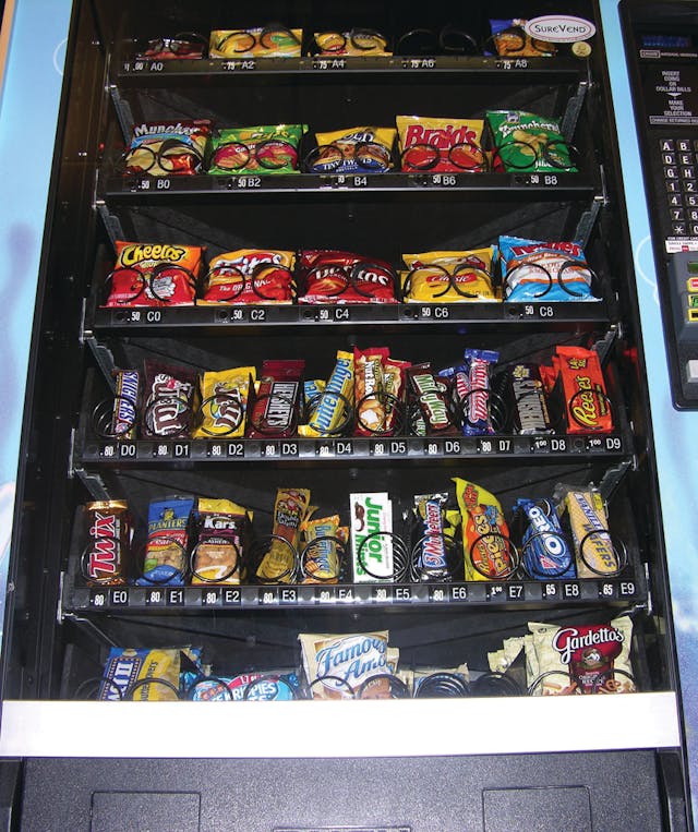 Illustrative example of edible vending machine