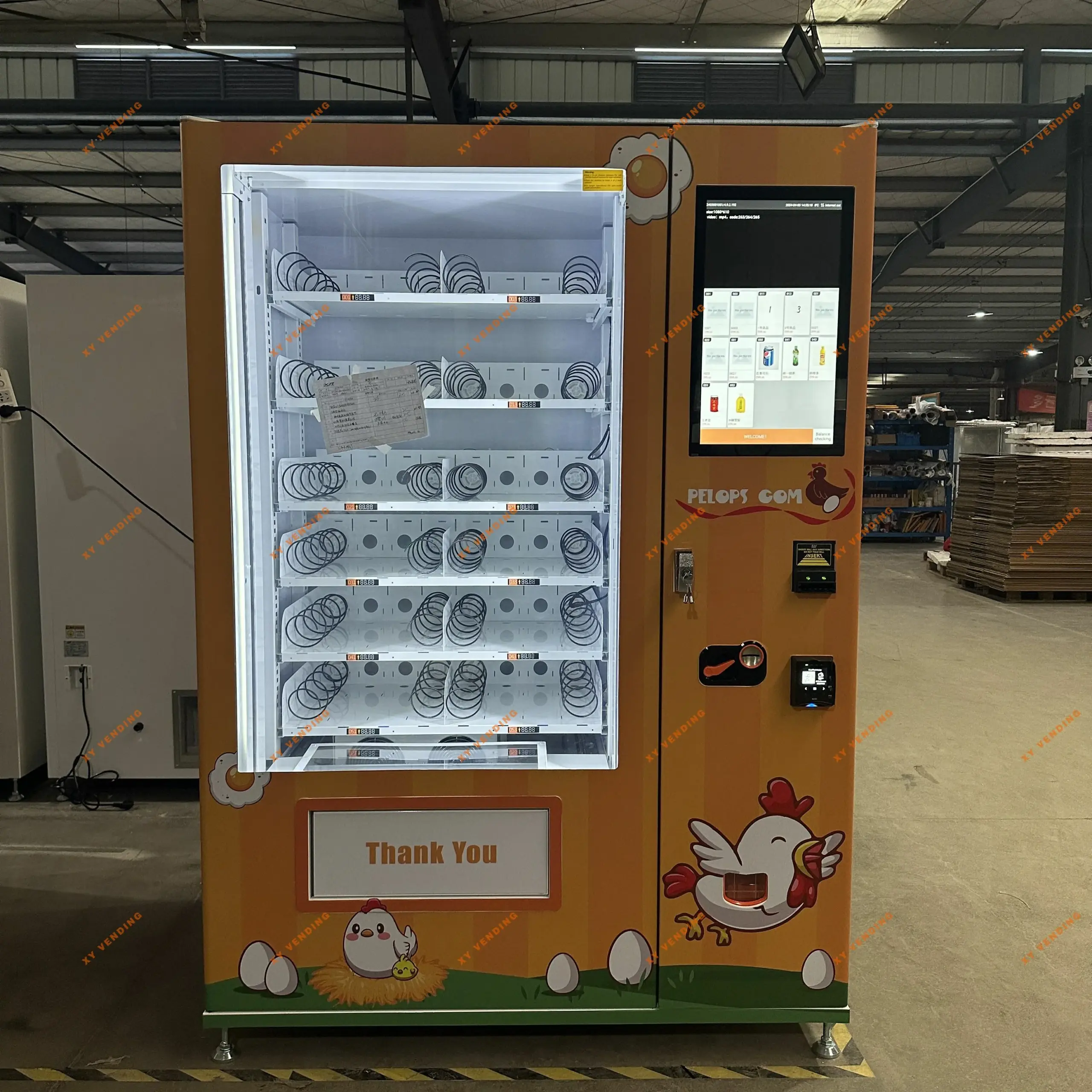 Illustrative example of egg vending machine