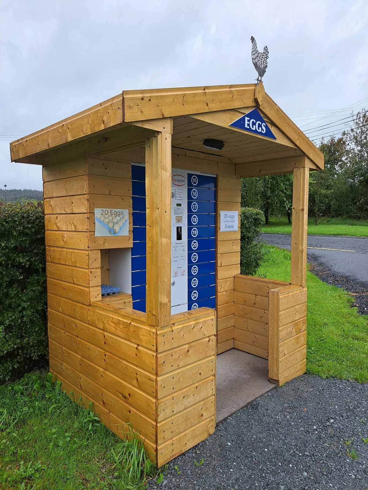 Illustrative example of egg vending machines
