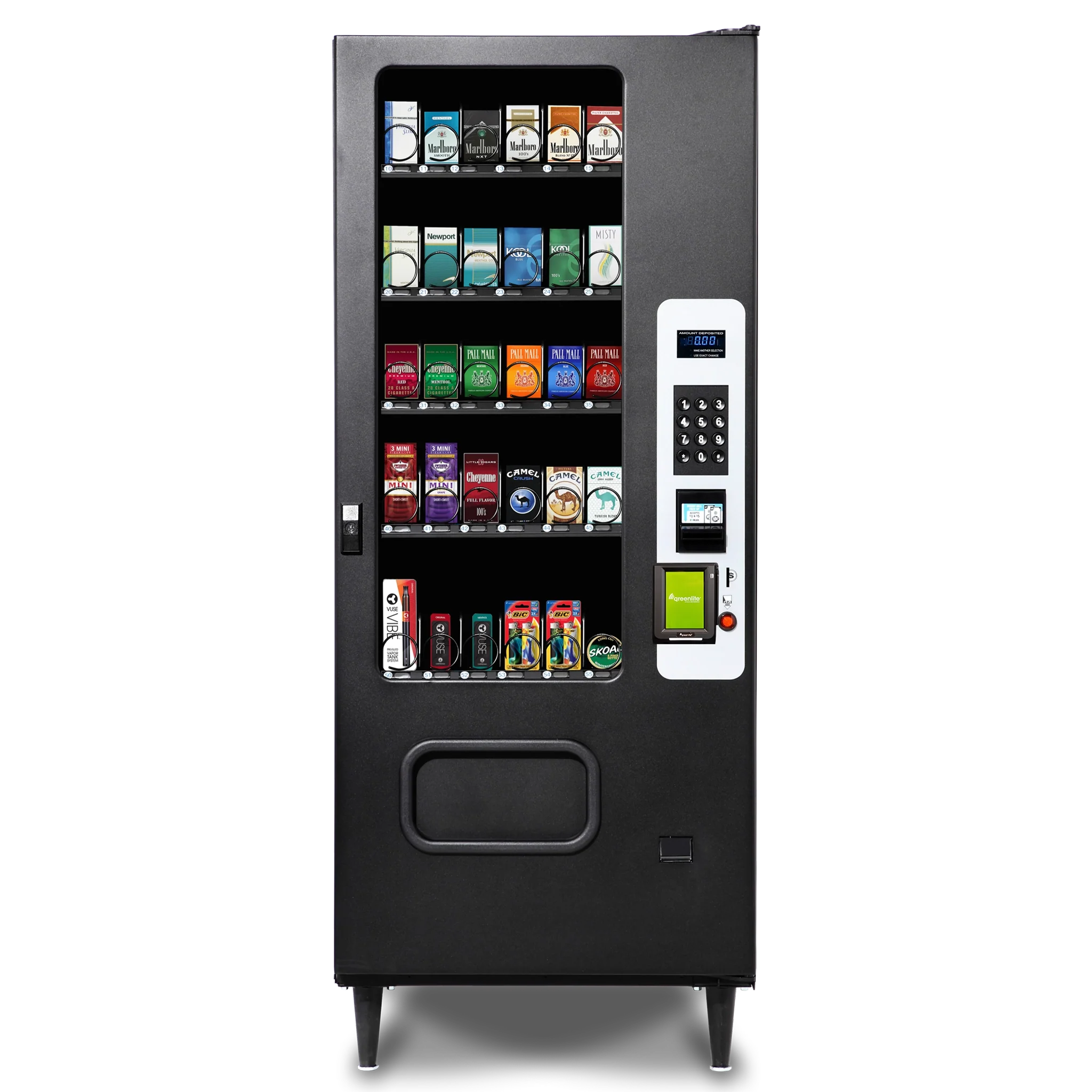 Illustrative example of electronic cigarette vending machine