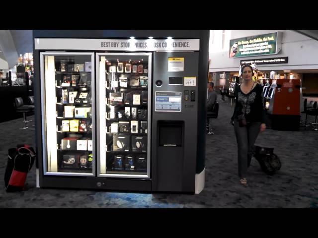 Illustrative example of electronics vending machine