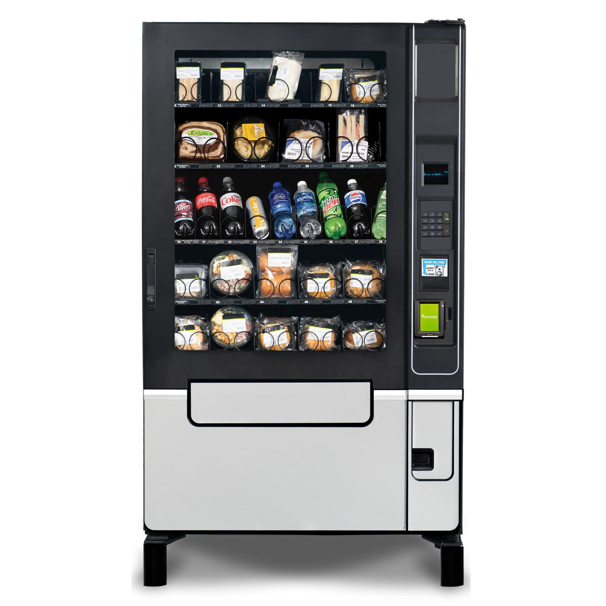 Illustrative example of elevator vending machine