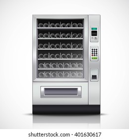 Illustrative example of empty vending machine