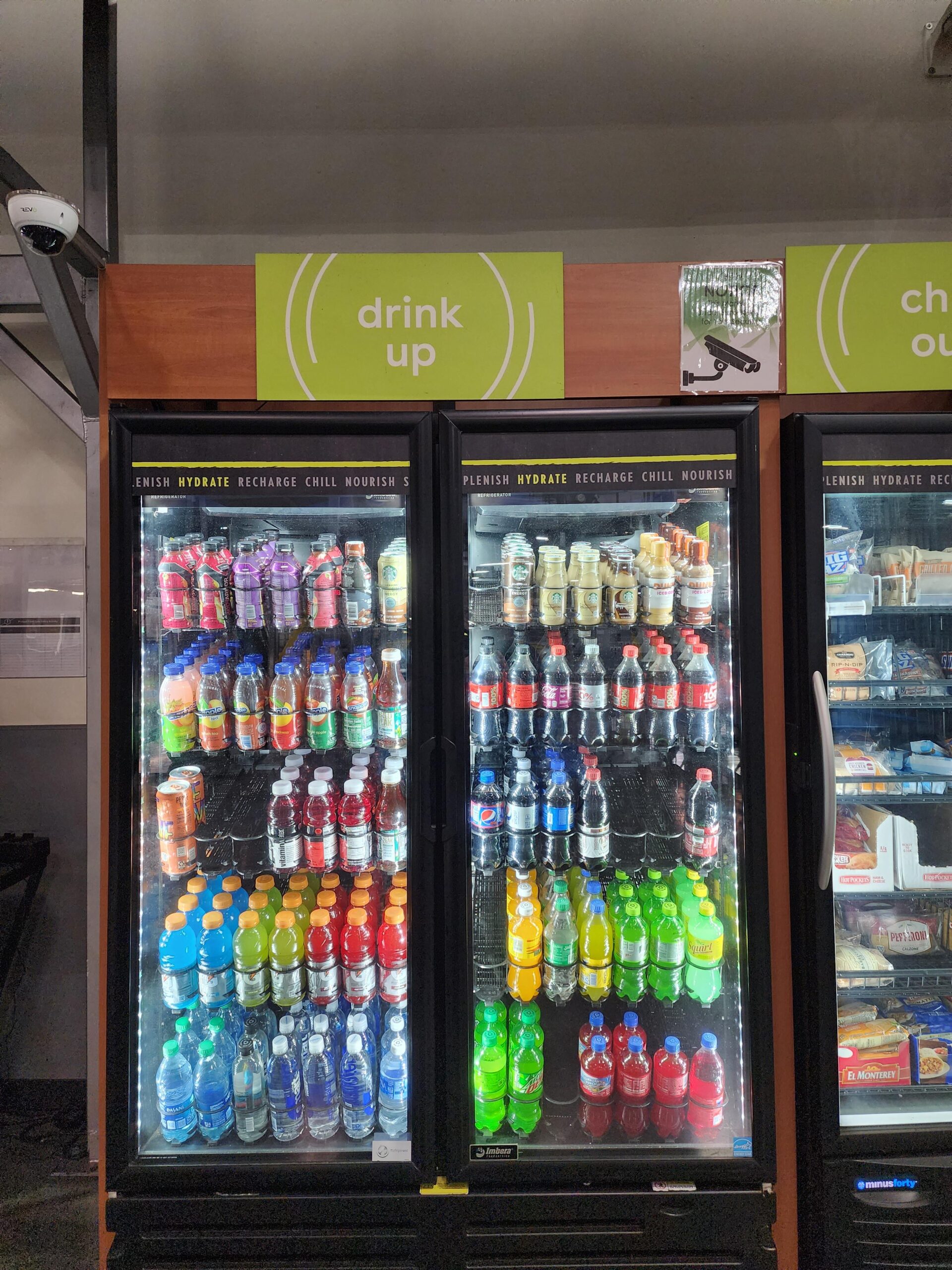 Illustrative example of energy drink vending machine