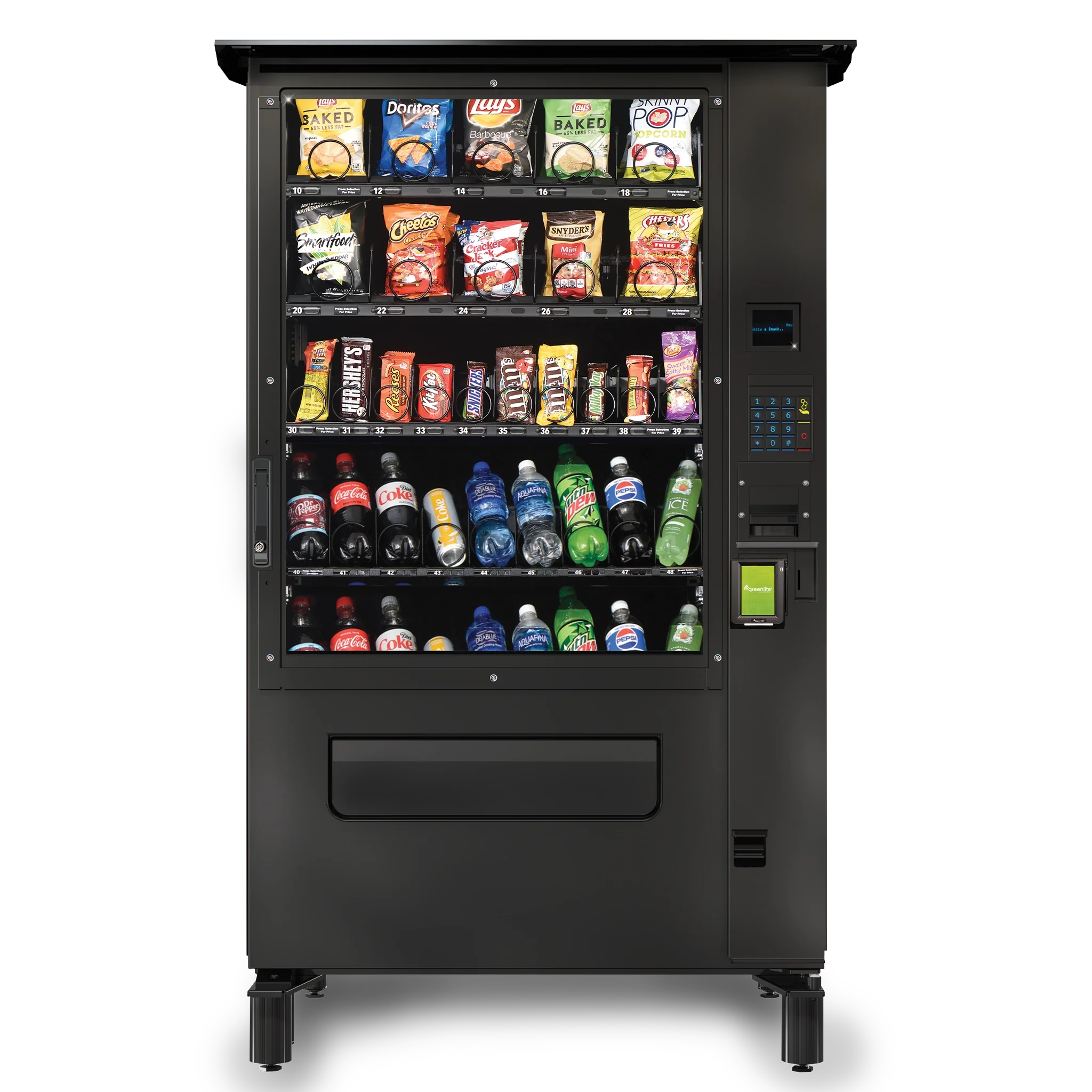 Illustrative example of exterior vending machines