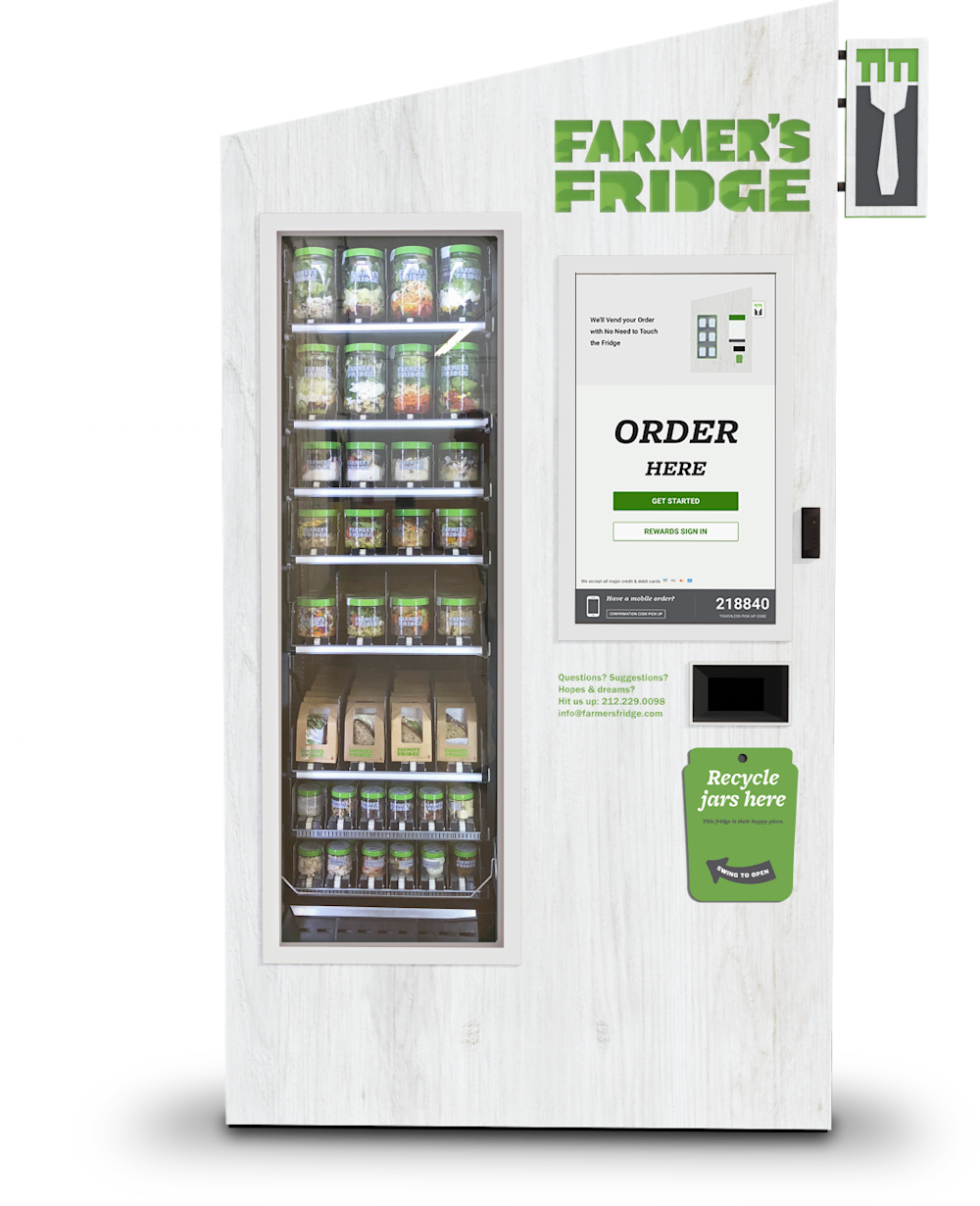Illustrative example of farmers fresh vending machine