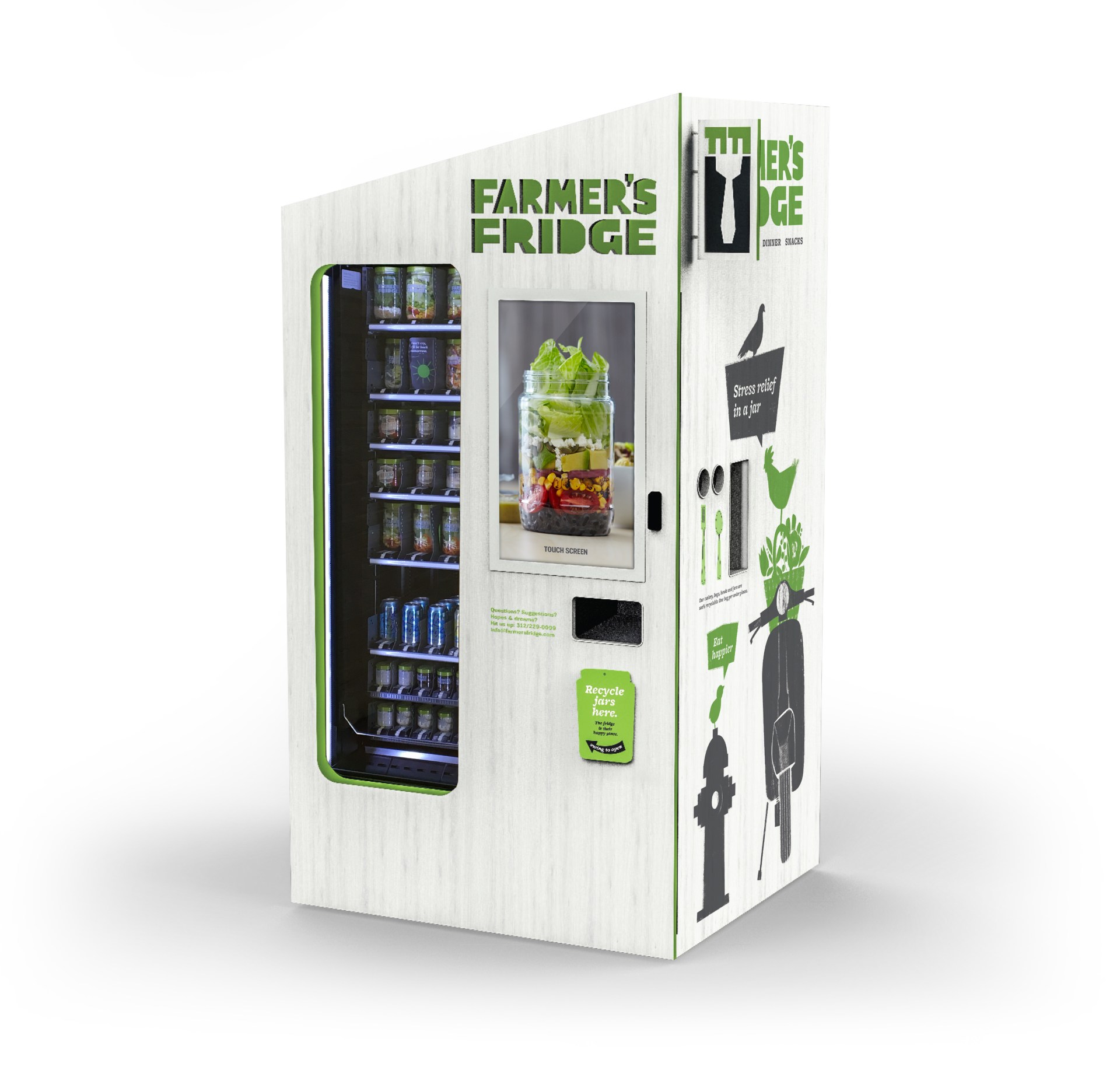 Illustrative example of farmers market vending machine