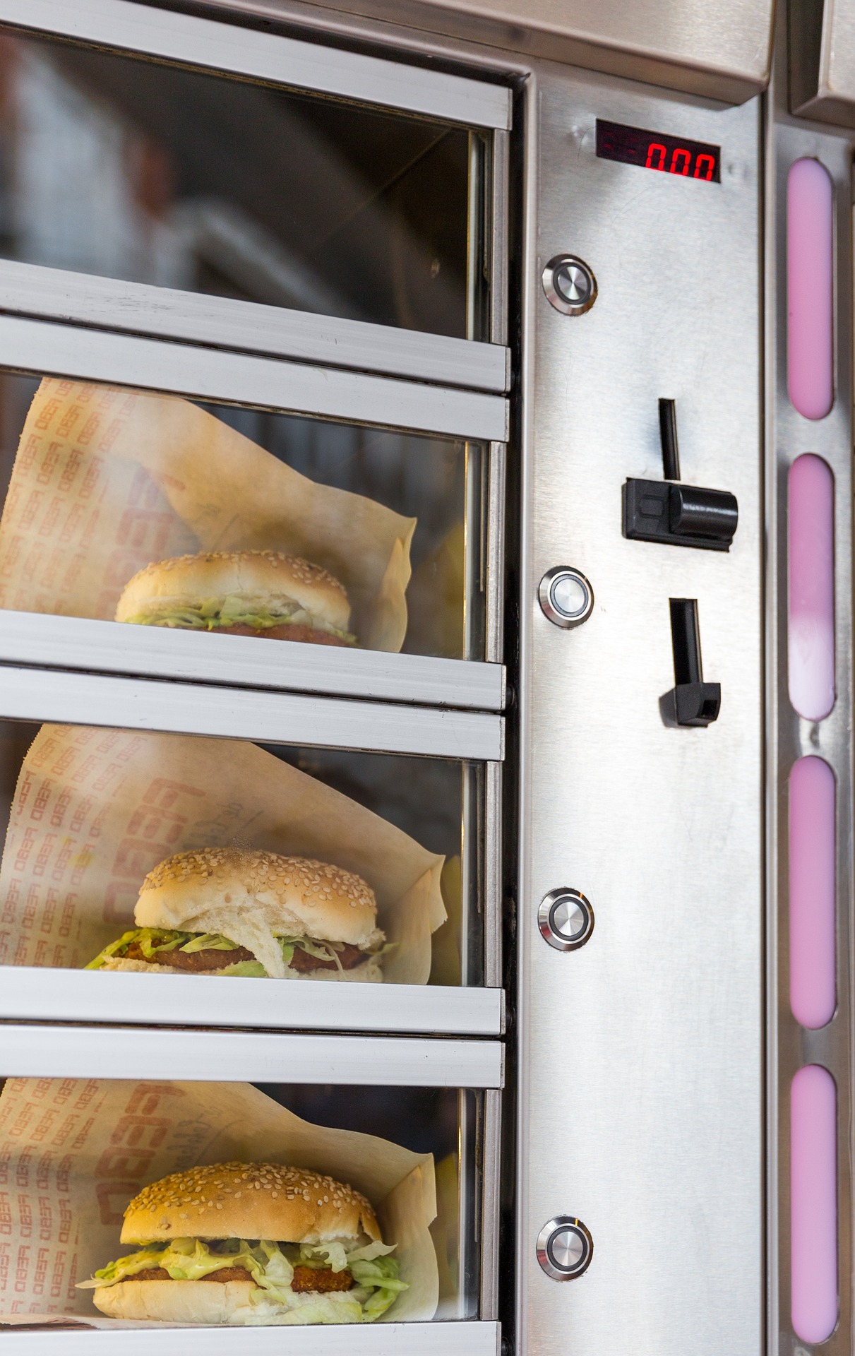 Illustrative example of fast food vending machine
