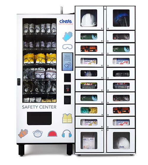 Illustrative example of first aid vending machine