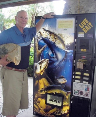 Illustrative example of fish vending machine