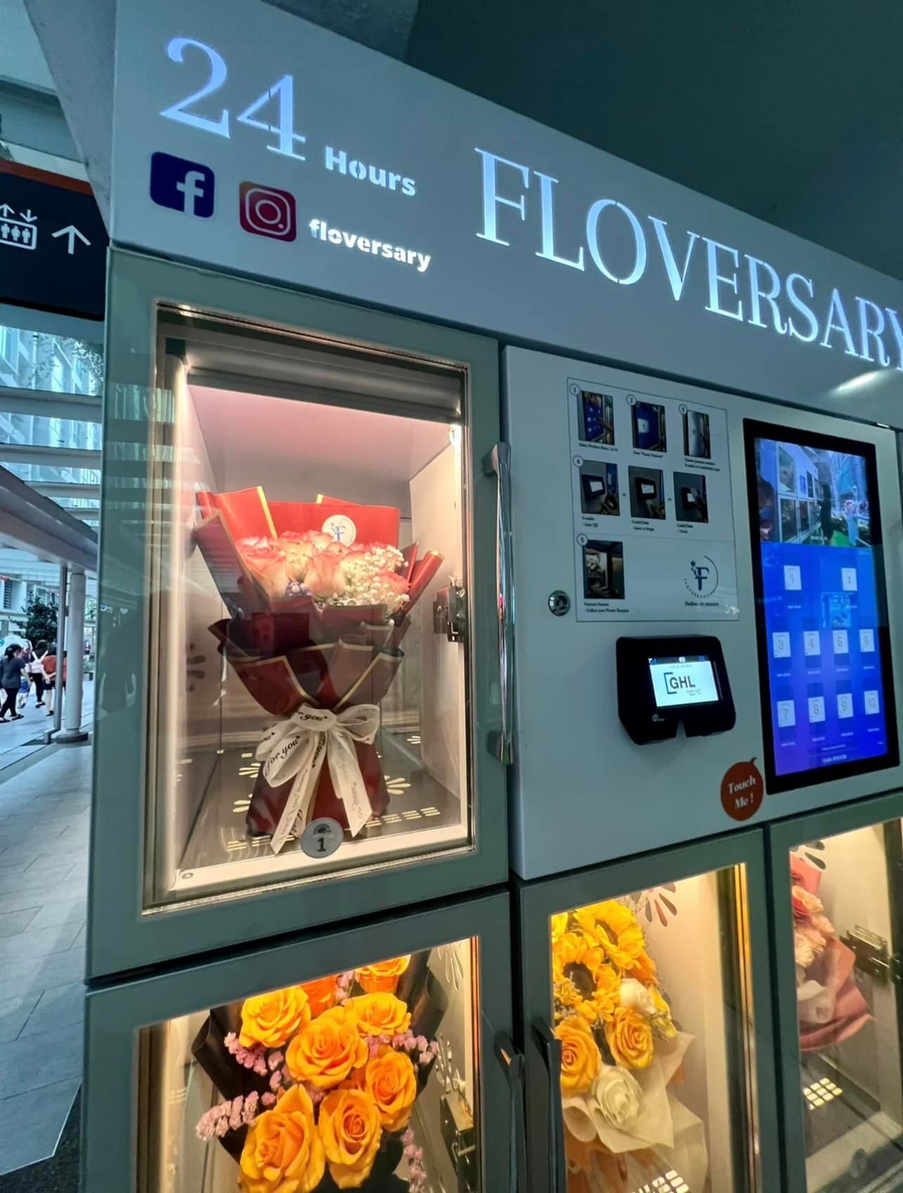 Illustrative example of floral vending machine