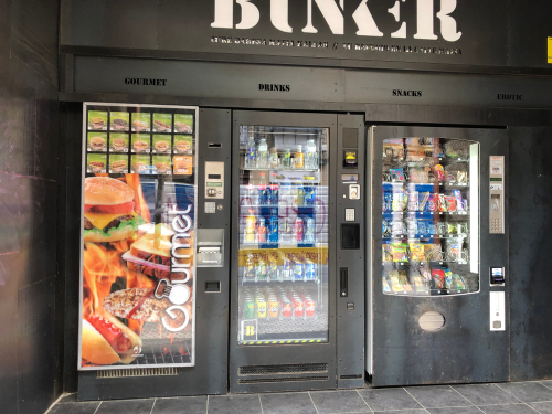 Illustrative example of food vending machine