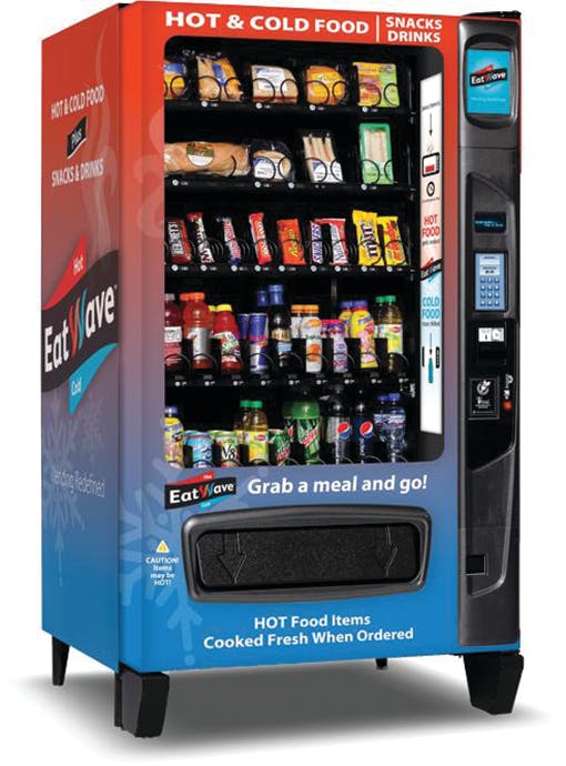Illustrative example of food vending machine