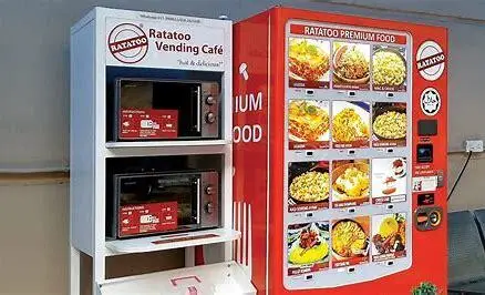 Illustrative example of food vending machines