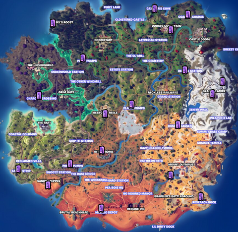 Illustrative example of fortnite vending machine locations