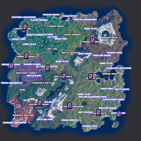 Illustrative example of fortnite vending machine locations