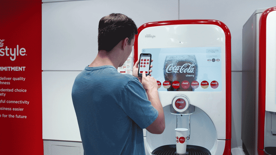 Illustrative example of freestyle vending machine