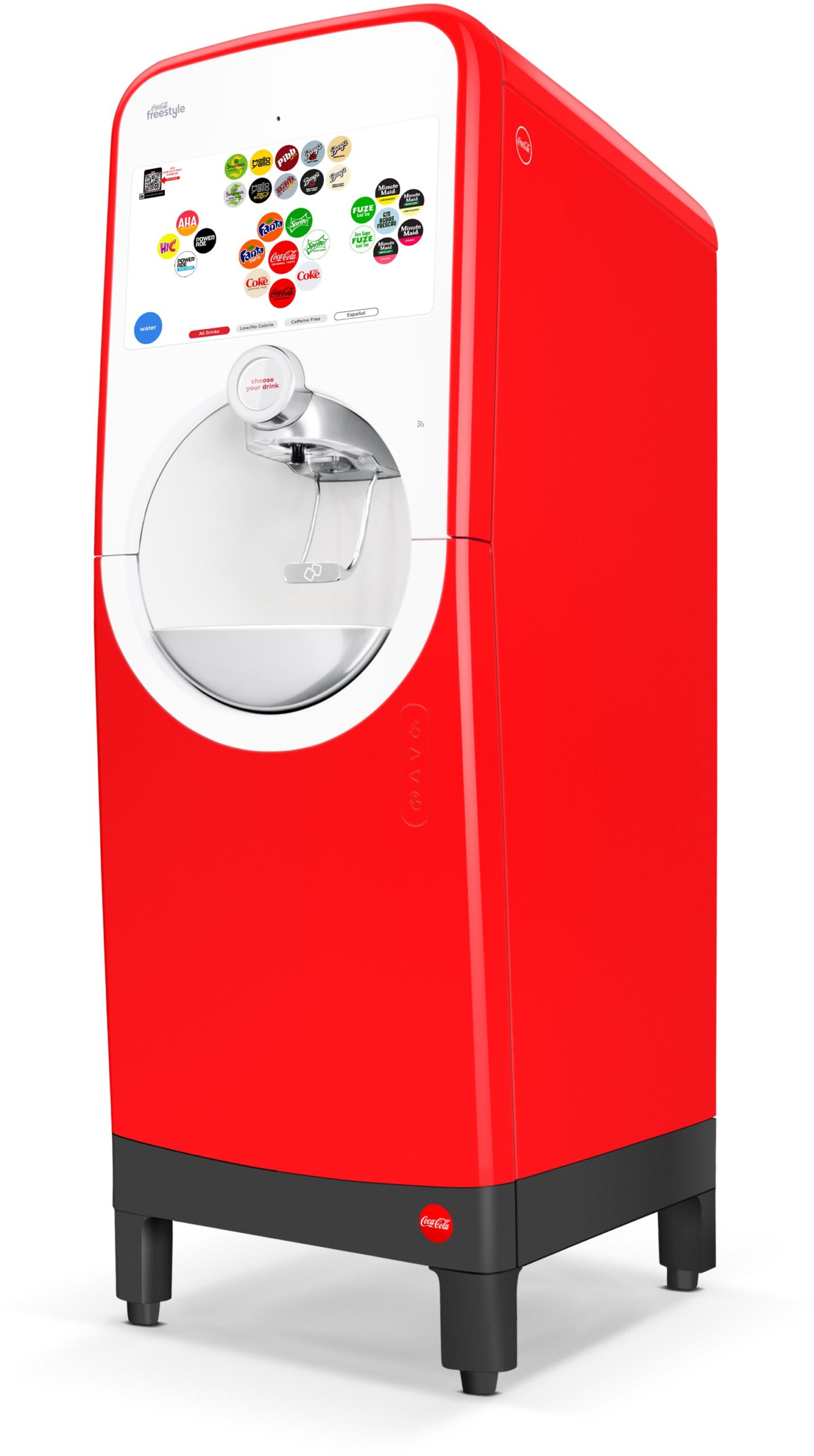 Illustrative example of freestyle vending machine
