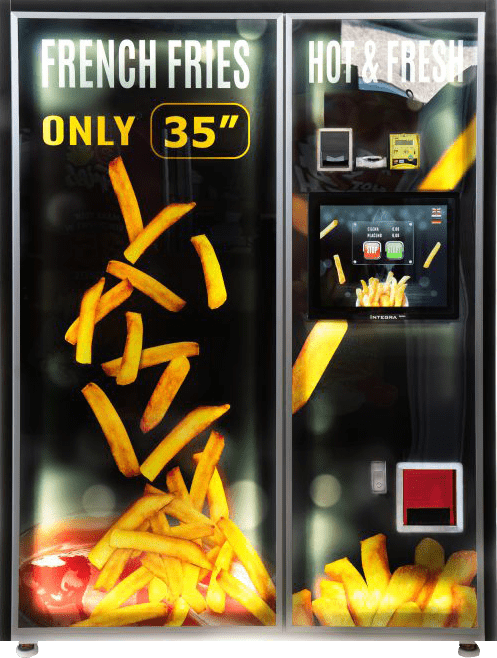 Illustrative example of french fry vending machine