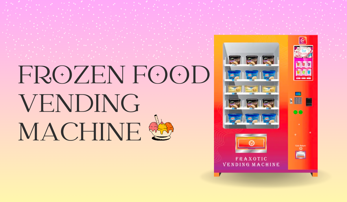 Illustrative example of frozen food vending machine