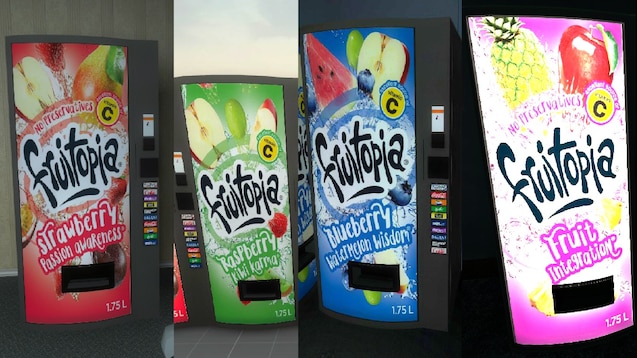 Illustrative example of fruitopia vending machine