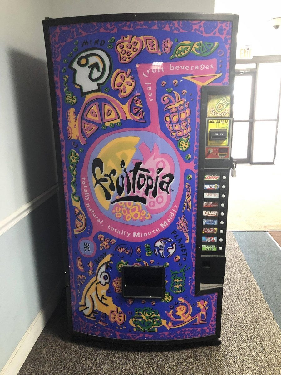 Illustrative example of fruitopia vending machine