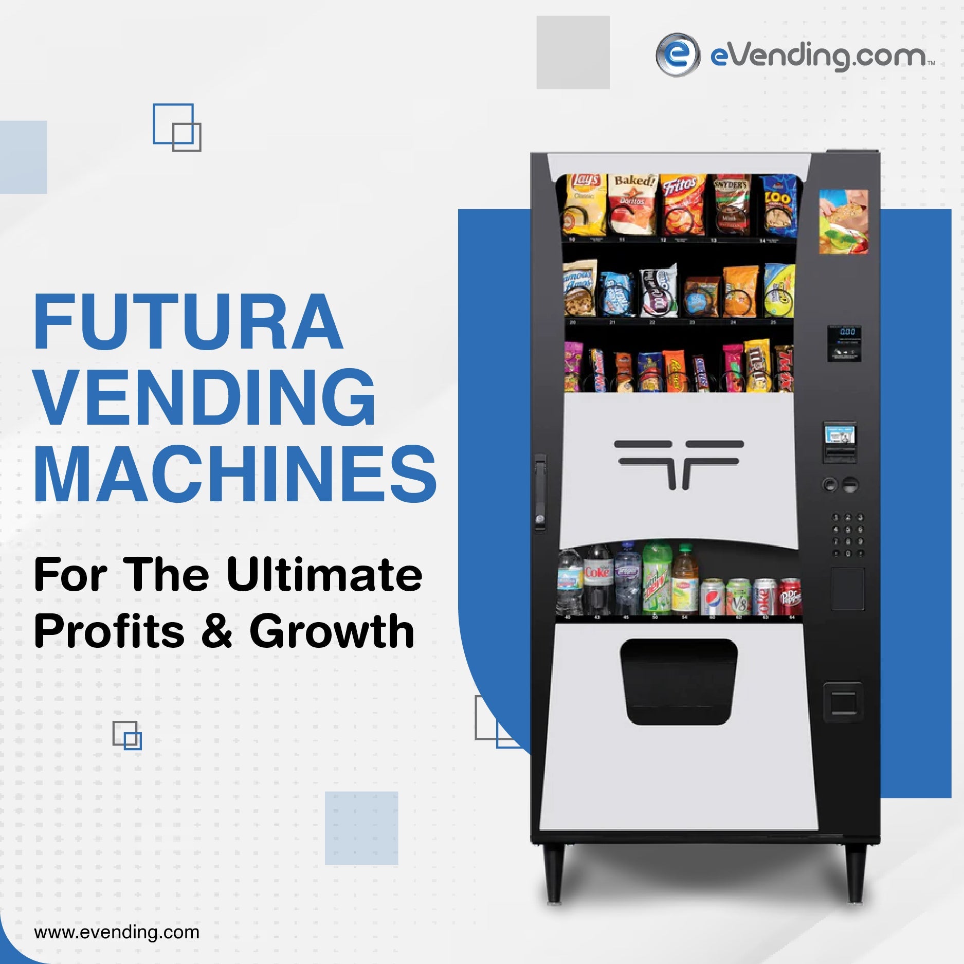 Illustrative example of futura vending machine