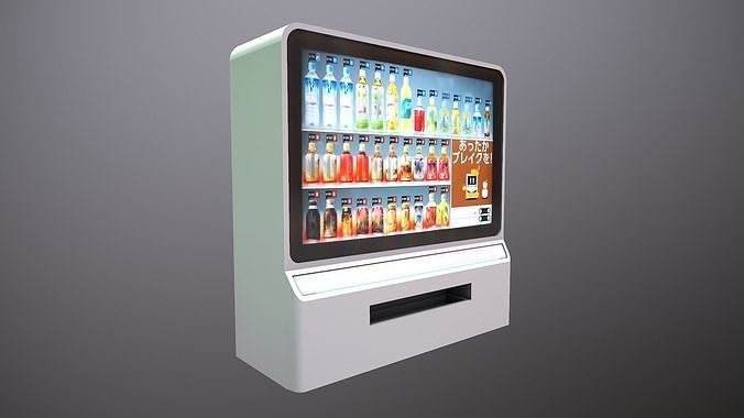 Illustrative example of futuristic vending machine