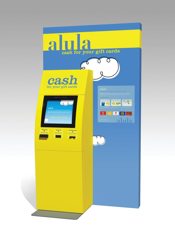 Illustrative example of gift card vending machine