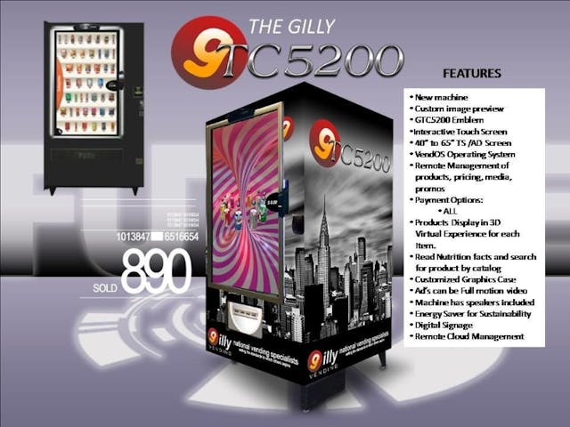 Illustrative example of gilly vending machine