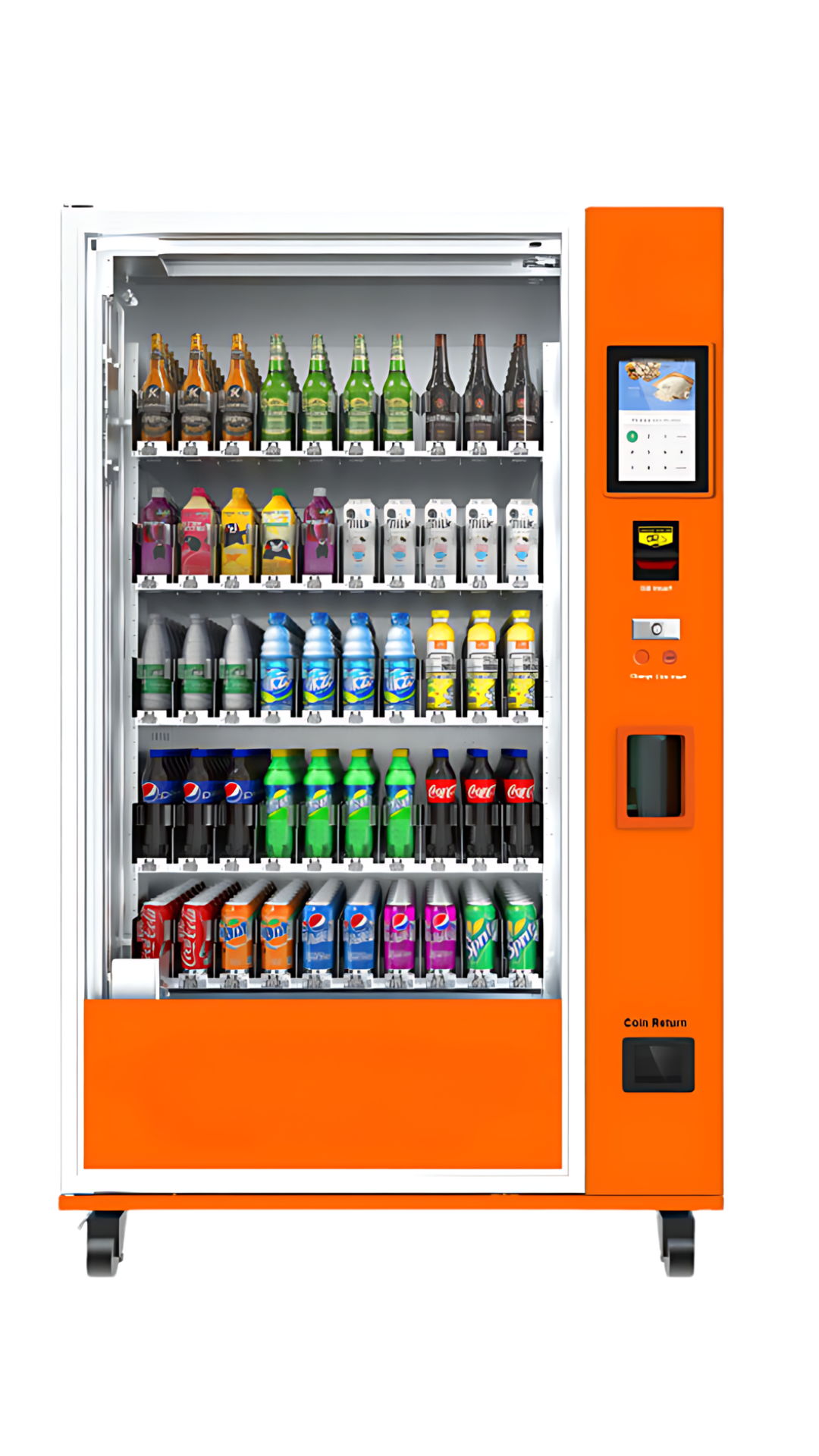 Illustrative example of glass bottle vending machine