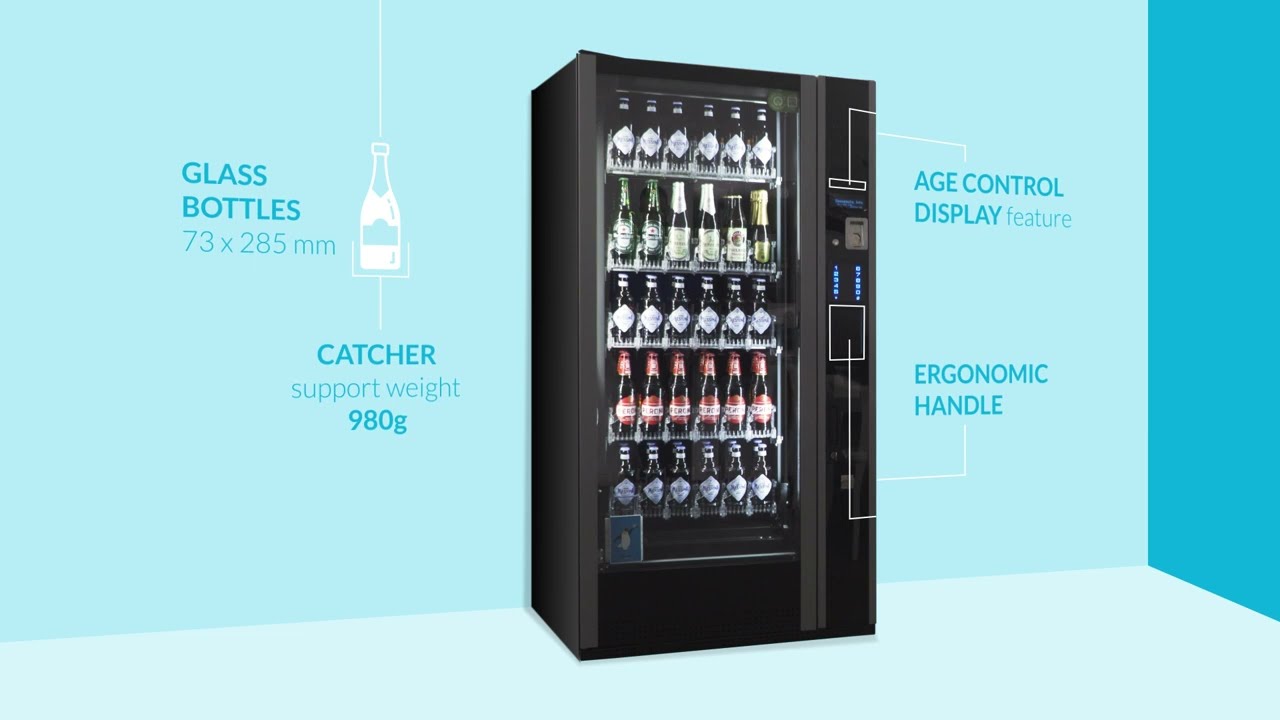 Illustrative example of glass bottle vending machine
