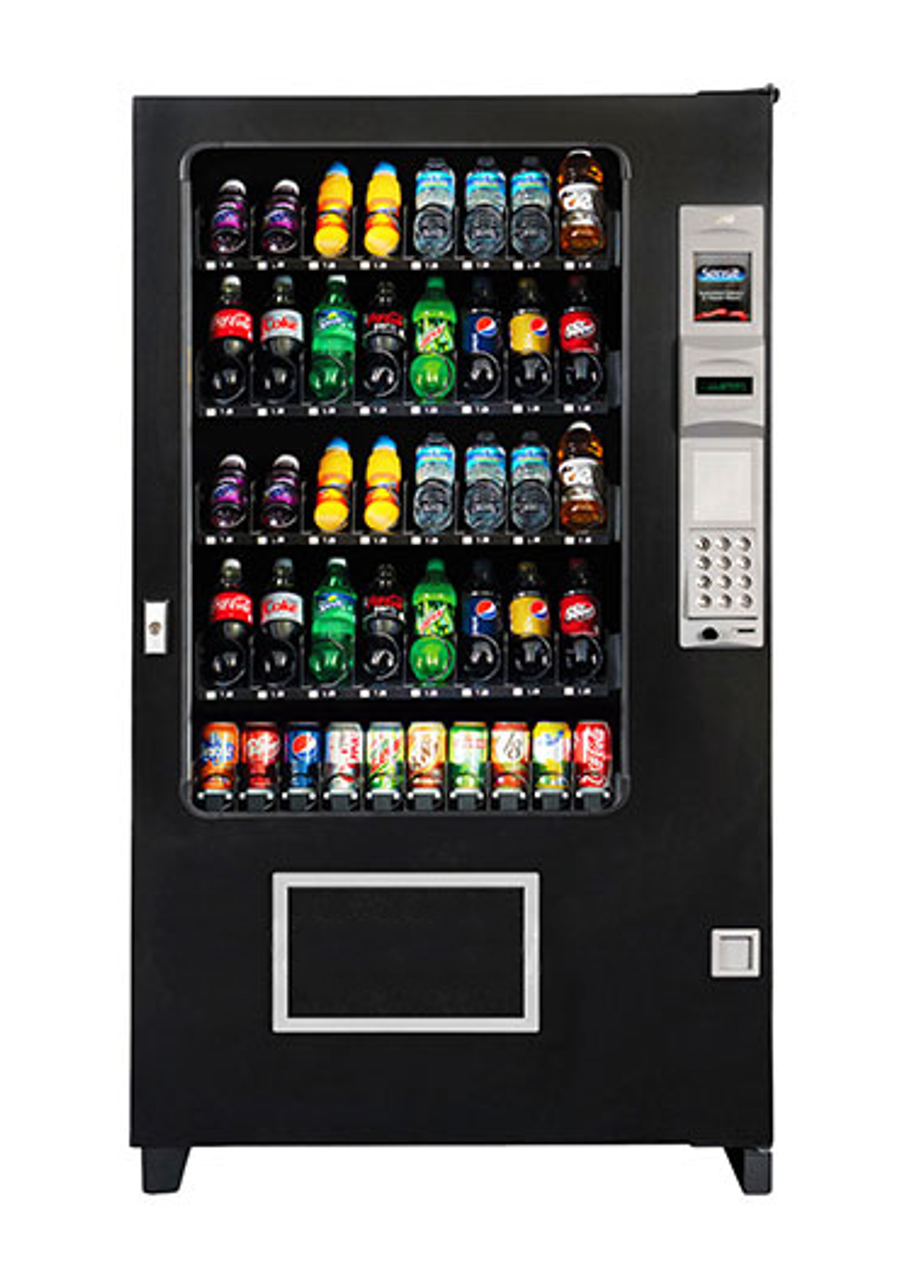 Illustrative example of glass front vending machine