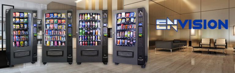 Illustrative example of glass front vending machine