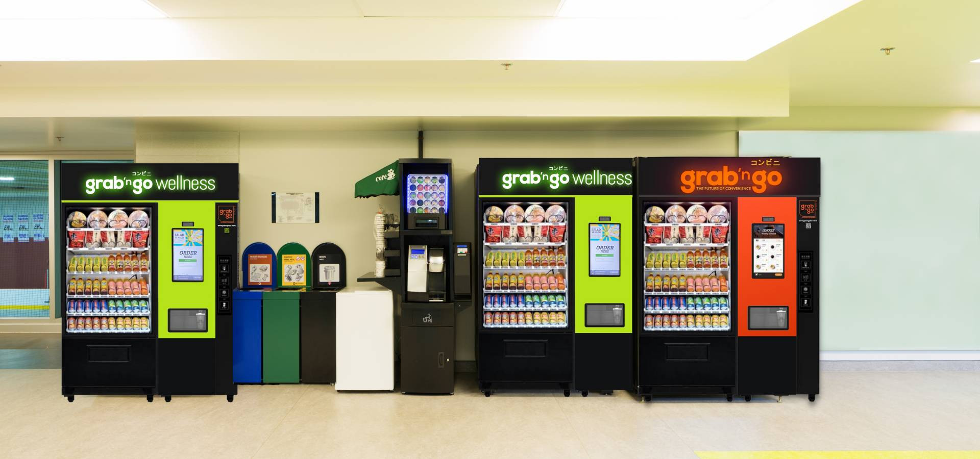Illustrative example of grab and go vending machine