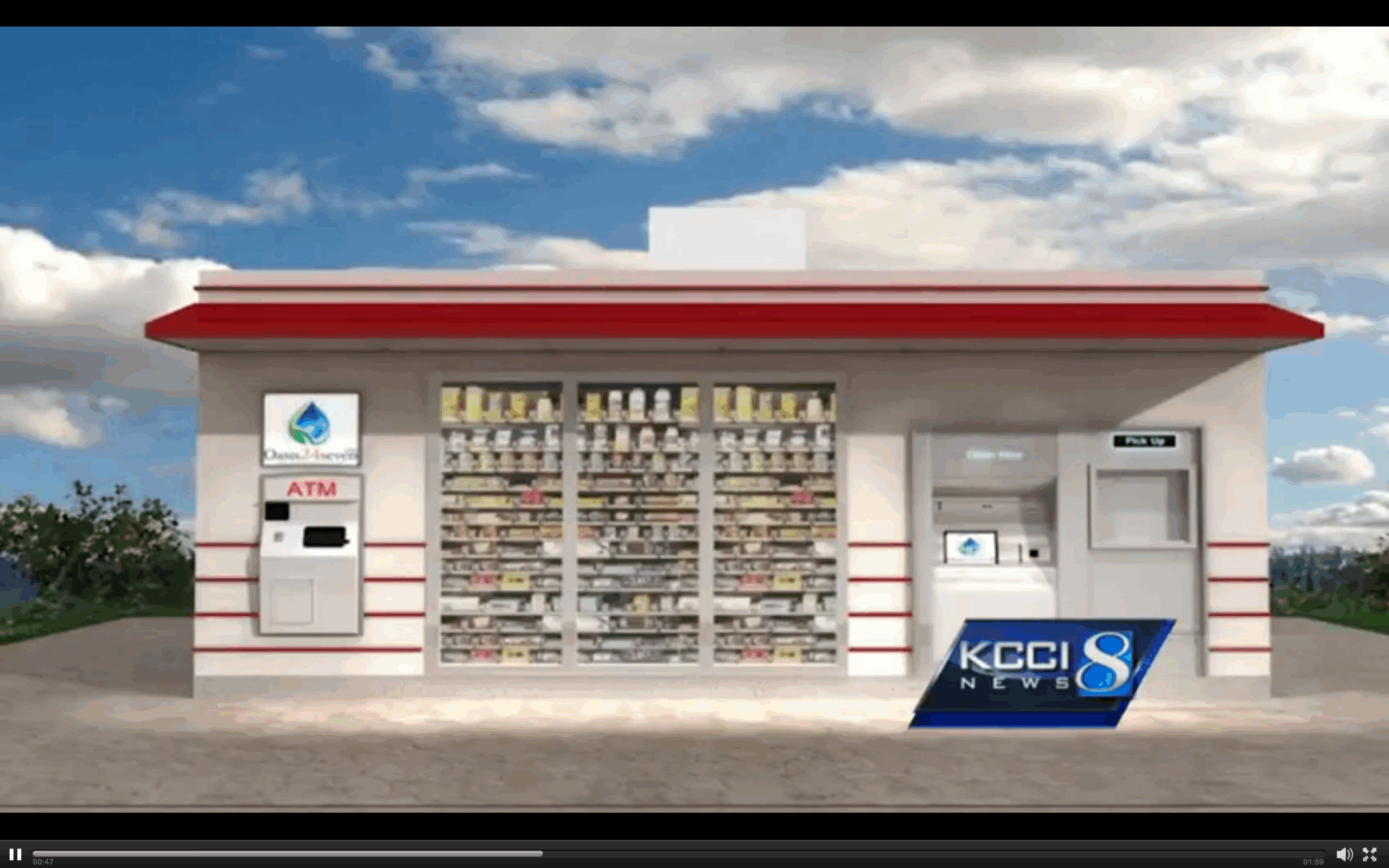 Illustrative example of grocery vending machine