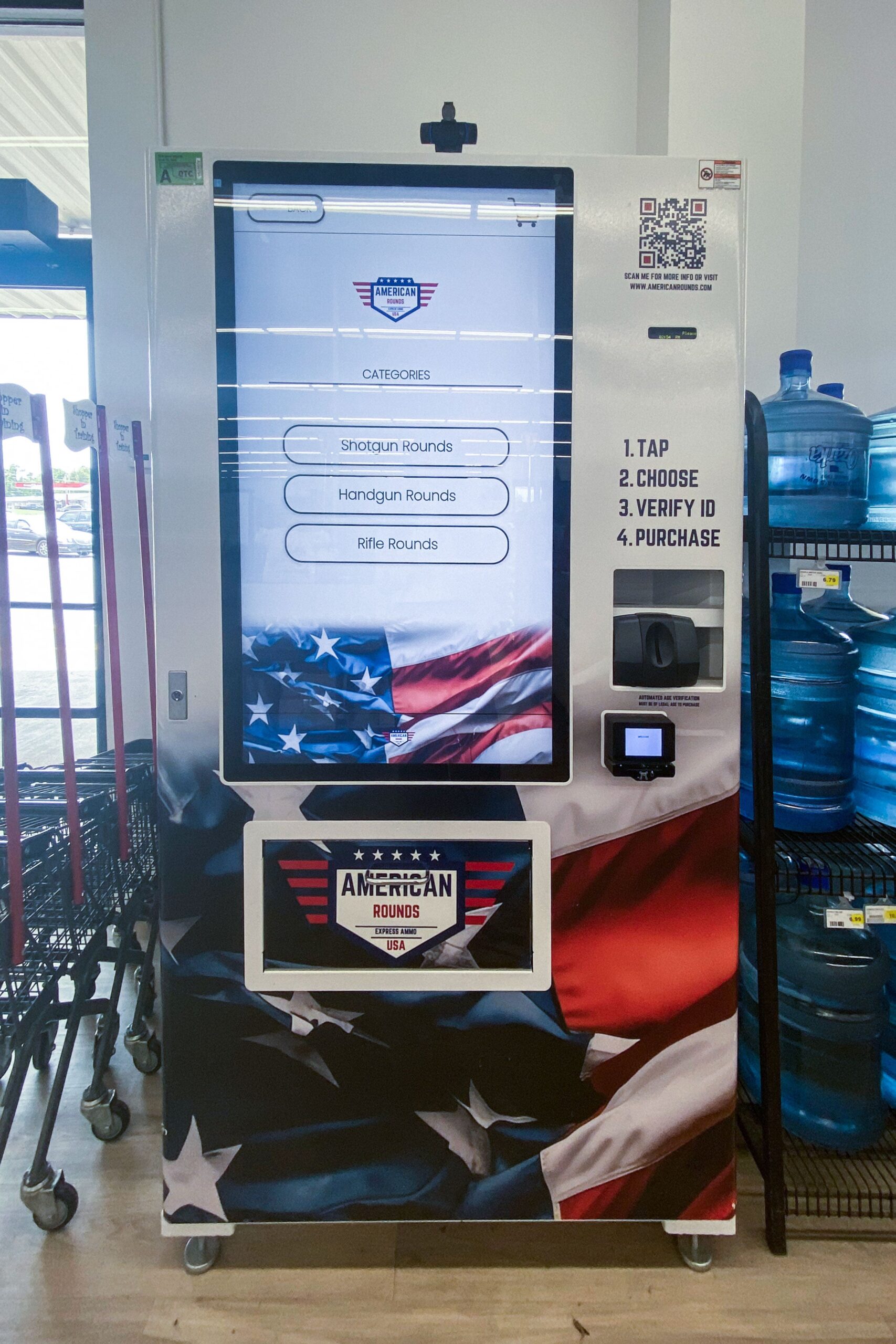 Illustrative example of gun vending machine