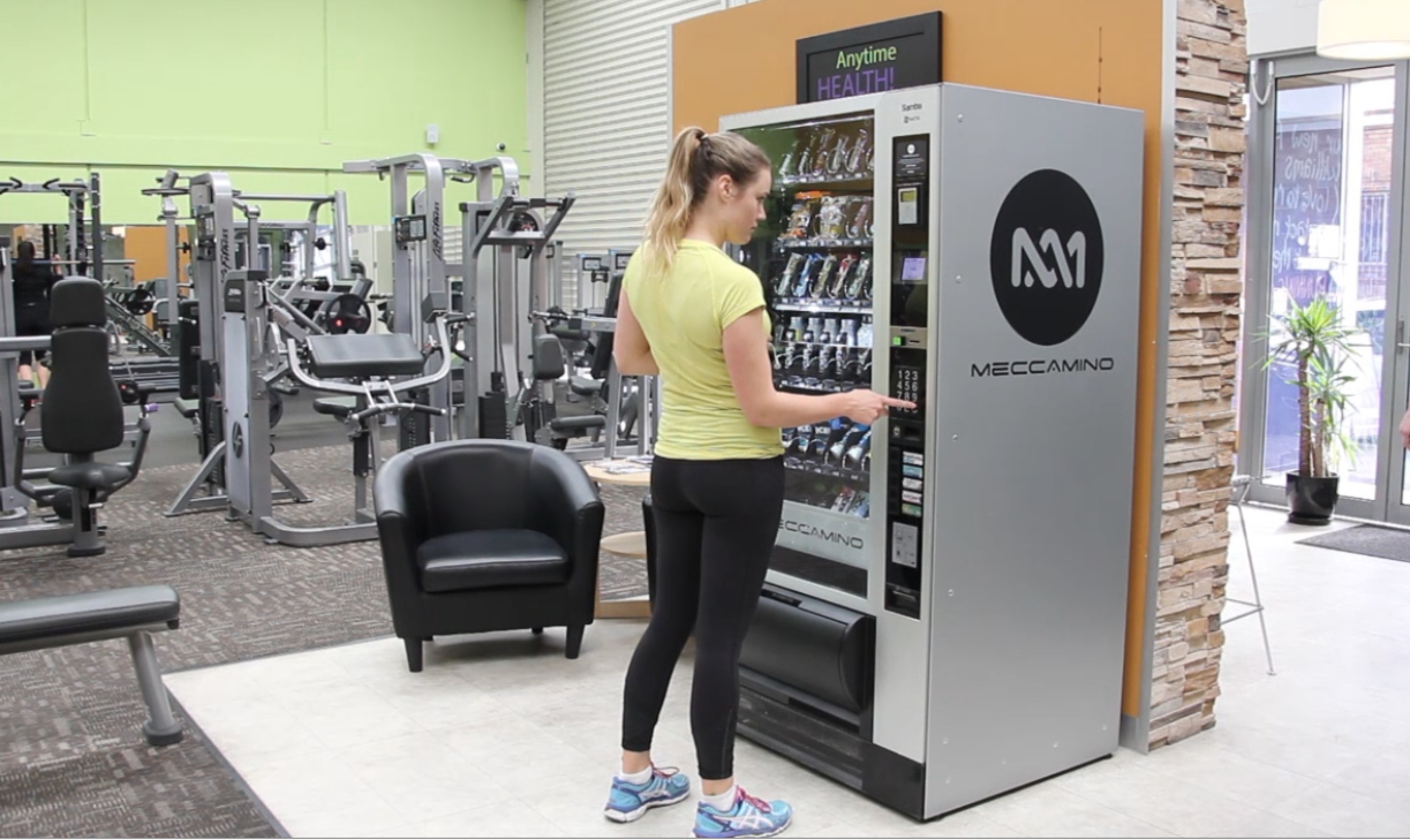 Illustrative example of gym vending machine